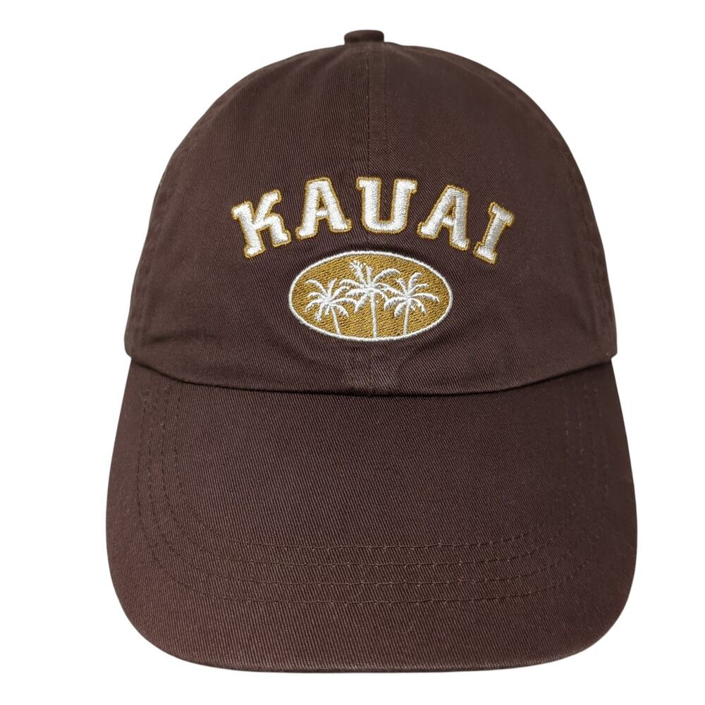 Kauai Slideback Baseball Cap Brown One Size Adjustable Embroidered Sansegal